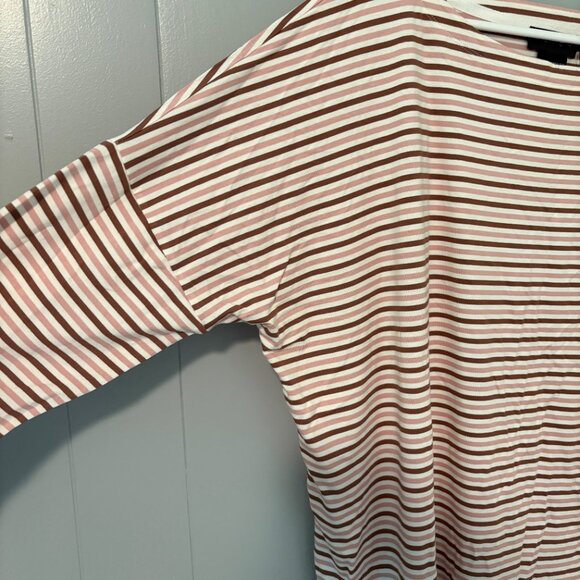 Hatch Maternity The Perfect Longsleeve Tee Pink Stripe Size 4 XL - Picture 3 of 7